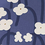 Подушка декоративная синяя с цветочным принтом Blossom Essence Emily варинант исполнения - 3 | Loft Concept в Липецке