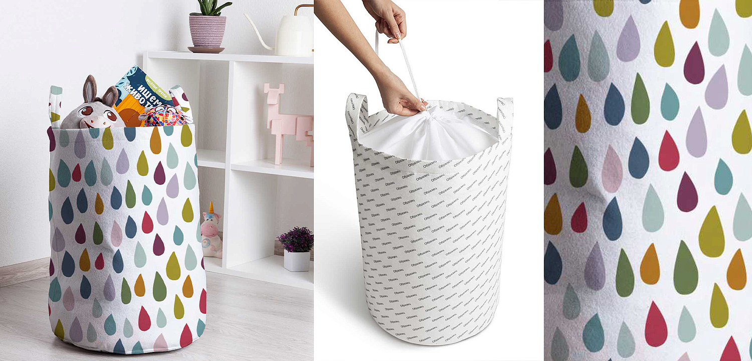 Корзина Drops Pattern Basket Корзина Drops Pattern Basket - Loft-Concept в Липецке