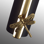 Бра с круглым плафоном из алебастра и бронзовой декоративной стрекозой 45 Alaris  варинант исполнения - 7 | Loft Concept в Липецке