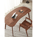 Стол рабочий округлой формы с ящиком  Working Moonnut Table варинант исполнения - 6 | Loft Concept в Липецке