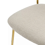 Стул барный широкой полукруглой спинкой на золотистых ножках Chair Smooth Shapes варинант исполнения - 5 | Loft Concept в Липецке