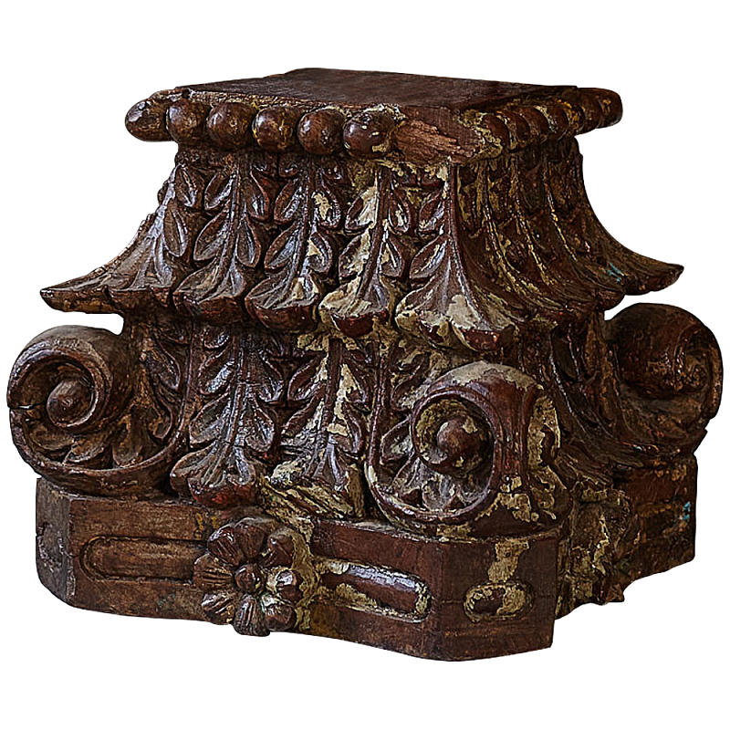 Подсвечник из массива тика Antique Candle Holder Коричневый Подсвечник из массива тика Antique Candle Holder Коричневый в Липецке | Loft Concept
