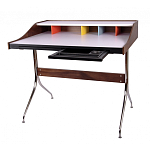 Письменный стол с 2-мя чёрными выдвижными ящиками и нишей с цветными разделителями Ballan варинант исполнения - 1 | Loft Concept в Липецке