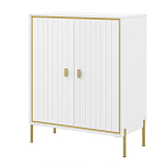 Тумба белая с двумя дверками и полками Antique Order варинант исполнения - 1 | Loft Concept в Липецке