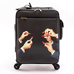 Чемодан дорожный SELETTI Travel Kit Trolley Lipstick Black варинант исполнения - 1 | Loft Concept в Липецке