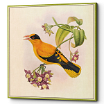 Постер на холсте с изображением птиц и цветов Blooming Birds Poster варинант исполнения - 7 | Loft Concept в Липецке