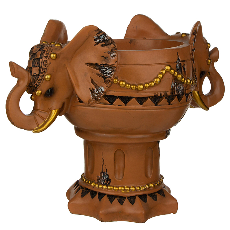 Кашпо Elephant Symbol Коричневый в Липецке | Loft Concept 