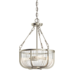 Люстра подвесная с чашеобразным плафоном из прозрачных стеклянных прутьев Kichler варинант исполнения - 1 | Loft Concept в Липецке