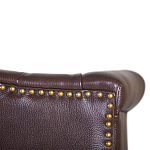 Диван из натуральной кожи на 4-х деревянных ножках из массива бука Thomas Seating brown варинант исполнения - 5 | Loft Concept в Липецке