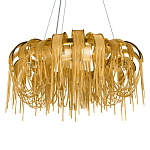 Люстра круглая подвесная с металлическими дугами и длинными цепочками 80 см Atlantis Chain варинант исполнения - 15 | Loft Concept в Липецке