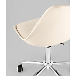 Офисный стул на металлическом основании EGGERY Beige пластик варинант исполнения - 3 | Loft Concept в Липецке