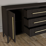 Буфет Primo с тремя ящиками и двумя фасадами Темный орех варинант исполнения - 6 | Loft Concept в Липецке