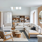 Кресло с каркасом из массива дуба Deniaud Oak Beige Armchair варинант исполнения - 6 | Loft Concept в Липецке