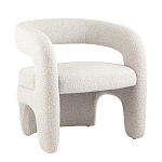 Кресло дизайнерское для лаунж зоны жемчужного цвета Pearl Lounge варинант исполнения - 10 | Loft Concept в Липецке