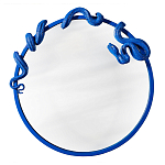 Зеркало круглое в синей раме в виде змеи Temptation варинант исполнения - 1 | Loft Concept в Липецке