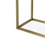 Консоль прямоугольная на золотом каркасе с 2-мя ящиками Warwick варинант исполнения - 3 | Loft Concept в Липецке