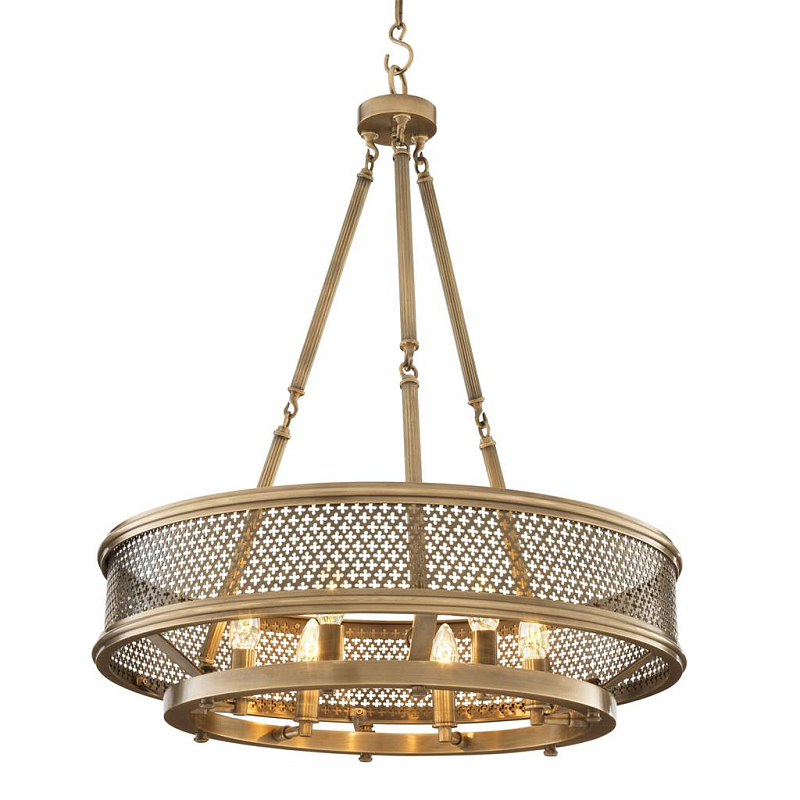 Люстра Eichholtz Chandelier Savoie Латунь Античная полированная в Липецке | Loft Concept 