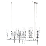 Люстра подвесная прямоугольная с 10-ю цилиндрическими плафонами LIAISON варинант исполнения - 5 | Loft Concept в Липецке