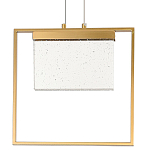 Подвесной геометрический светильник со стеклом Rectangle Geometry Glass Chandelier варинант исполнения - 1 | Loft Concept в Липецке