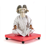 Дизайнерский кофейный стол на круглых ножках Poltronova T02 Pink Coffee Table варинант исполнения - 4 | Loft Concept в Липецке