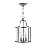 Подвесной светильник с прозрачным стеклянным цилиндрическим плафоном в классическом стиле на цепи Hinkley варинант исполнения - 5 | Loft Concept в Липецке