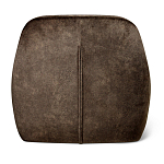 Стул с мягкой коричневой обивкой из велюра и подъемно-поворотным механизмом на черных колесиках Harper Brown варинант исполнения - 3 | Loft Concept в Липецке