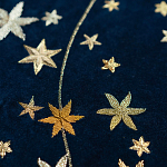 Обои с вышивкой ручной работы Cosmos Original colourway on velvet варинант исполнения - 2 | Loft Concept в Липецке