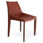 Стул коричневый из искуственной кожи на 4-х ножках Enigma Brown варинант исполнения - 1 | Loft Concept в Липецке