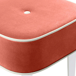 Квадратный мягкий пуф на белых ножках Winton Pouf Square варинант исполнения - 16 | Loft Concept в Липецке