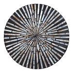 Столик с инкрустацией с перламутровым узором Dominic Black варинант исполнения - 2 | Loft Concept в Липецке