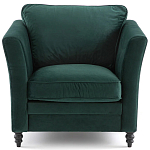 Кресло с обивкой из хлопкового велюра Porter Green Armchair варинант исполнения - 2 | Loft Concept в Липецке