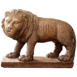 Каменная статуэтка в виде льва Indian Lion Statue варинант исполнения - 1 | Loft Concept в Липецке