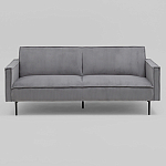 Диван современный вельветовый прямой Worcester Серый варинант исполнения - 2 | Loft Concept в Липецке