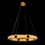 Люстра в виде кольца из натурального камня Golden Alavastor варинант исполнения - 1 | Loft Concept в Липецке