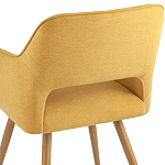 Стул в рогожке желтого цвета NEASAN STOOL варинант исполнения - 6 | Loft Concept в Липецке