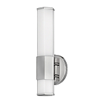 Бра для ванных комнат вертикальное с длинным белым матовым плафоном в форме шестиугольника на круглом основании Hinkley варинант исполнения - 12 | Loft Concept в Липецке