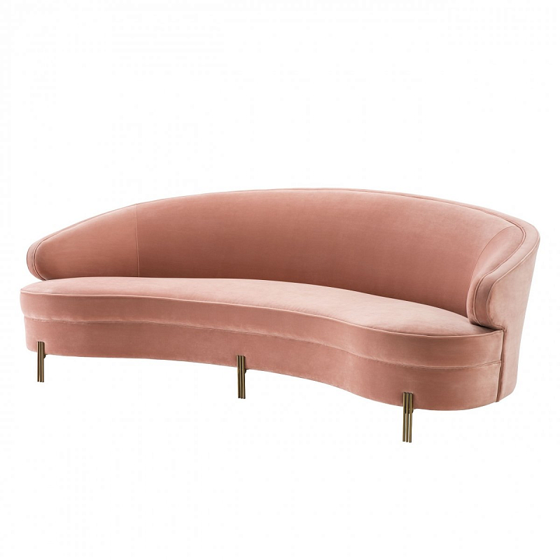 Диван Eichholtz Sofa Pierson nude Бежевый Латунь Диван Eichholtz Sofa Pierson nude Бежевый Латунь в Липецке | Loft Concept