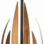 Торшер с основанием в виде стебля с листьями и тканевым абажуром Flowing Leaves варинант исполнения - 2 | Loft Concept в Липецке