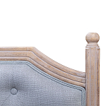 Изголовье кровати серое с мягкой обивкой из рогожки Emma Headboard варинант исполнения - 2 | Loft Concept в Липецке