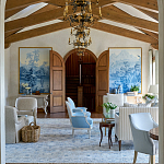 Обои ручная роспись Le Brésil Mer Bleue варинант исполнения - 4 | Loft Concept в Липецке