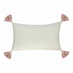 Чехол на подушку с кисточками и вышивкой птиц Ethnic mix Birds Rect варинант исполнения - 4 | Loft Concept в Липецке