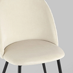 Мягкий стул в бежевом велюре Miruna Chair варинант исполнения - 7 | Loft Concept в Липецке