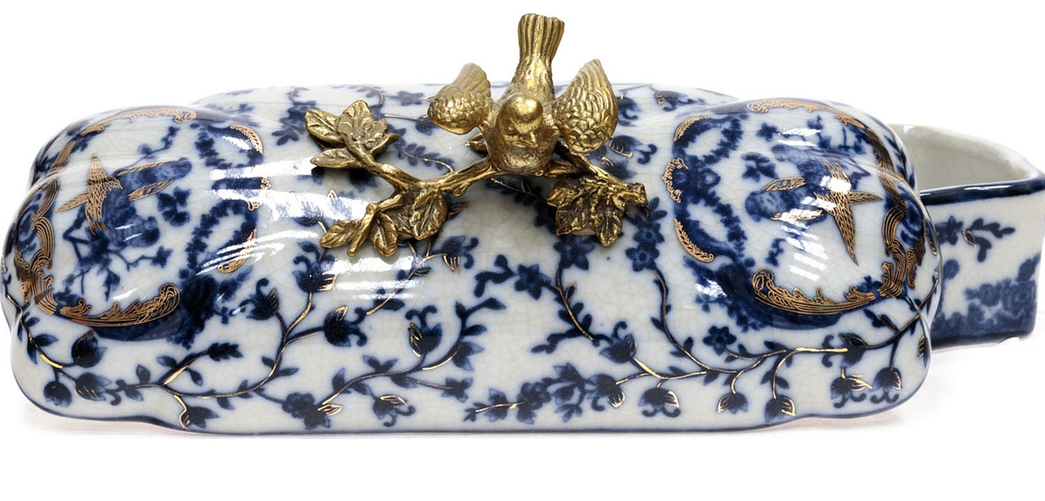 Шкатулка Pattern & Bronze Birds Long Шкатулка Pattern & Bronze Birds Long - Loft-Concept в Липецке
