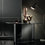 Консоль дымчатого цвета с изогнутым основанием Arabesque варинант исполнения - 4 | Loft Concept в Липецке