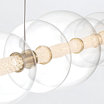 Подвесной светильник линейный с прозрачными стеклянными шарами разного диаметра Eurofase варинант исполнения - 15 | Loft Concept в Липецке