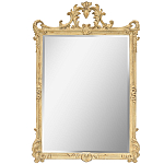 Зеркало настенное в раме бежевого цвета с эффектом старины Classic Ornament Mirror варинант исполнения - 1 | Loft Concept в Липецке