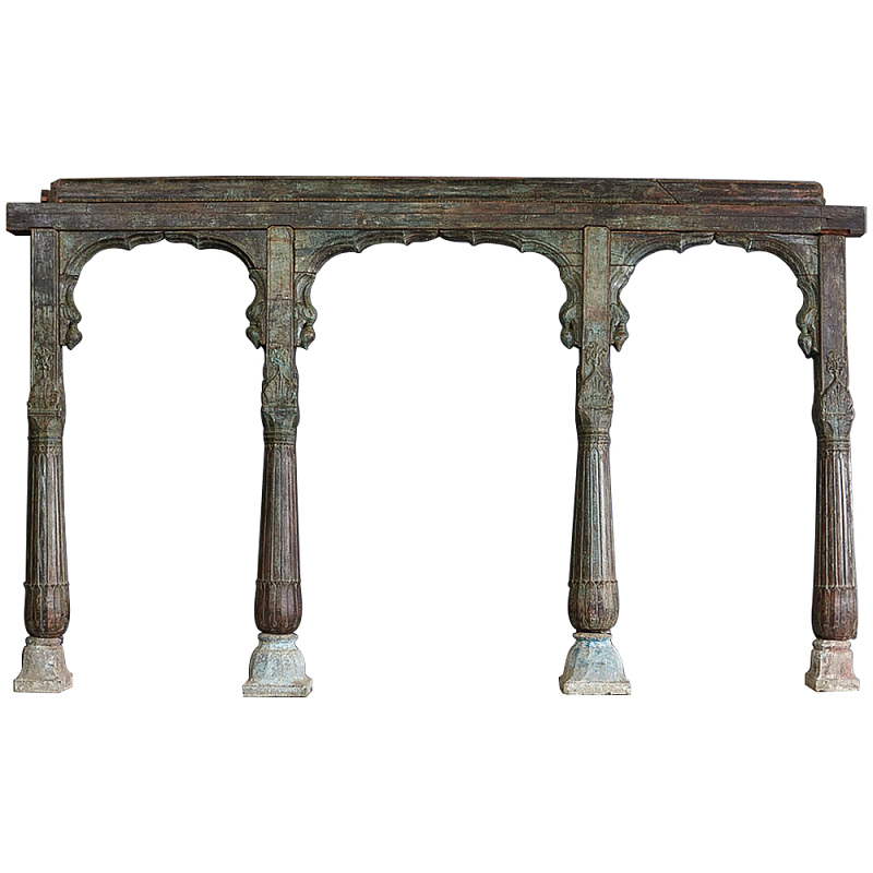Старинная индийская резная арка из тика Antique Indian Carved Arch Старинная индийская резная арка из тика Antique Indian Carved Arch в Липецке | Loft Concept