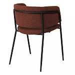 Стул полукруглый мягкий с буклированной обивкой Chair with Boucle Upholstery варинант исполнения - 7 | Loft Concept в Липецке