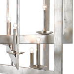 Люстра серебряная из пересекающихся квадратных элементов Intersecting Squares  варинант исполнения - 1 | Loft Concept в Липецке