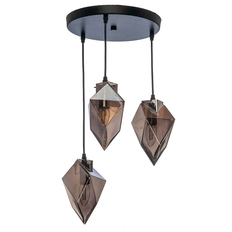 Люстра Glass crystal Черный Серый (Gray) Люстра Glass crystal Черный Серый (Gray) в Липецке | Loft Concept